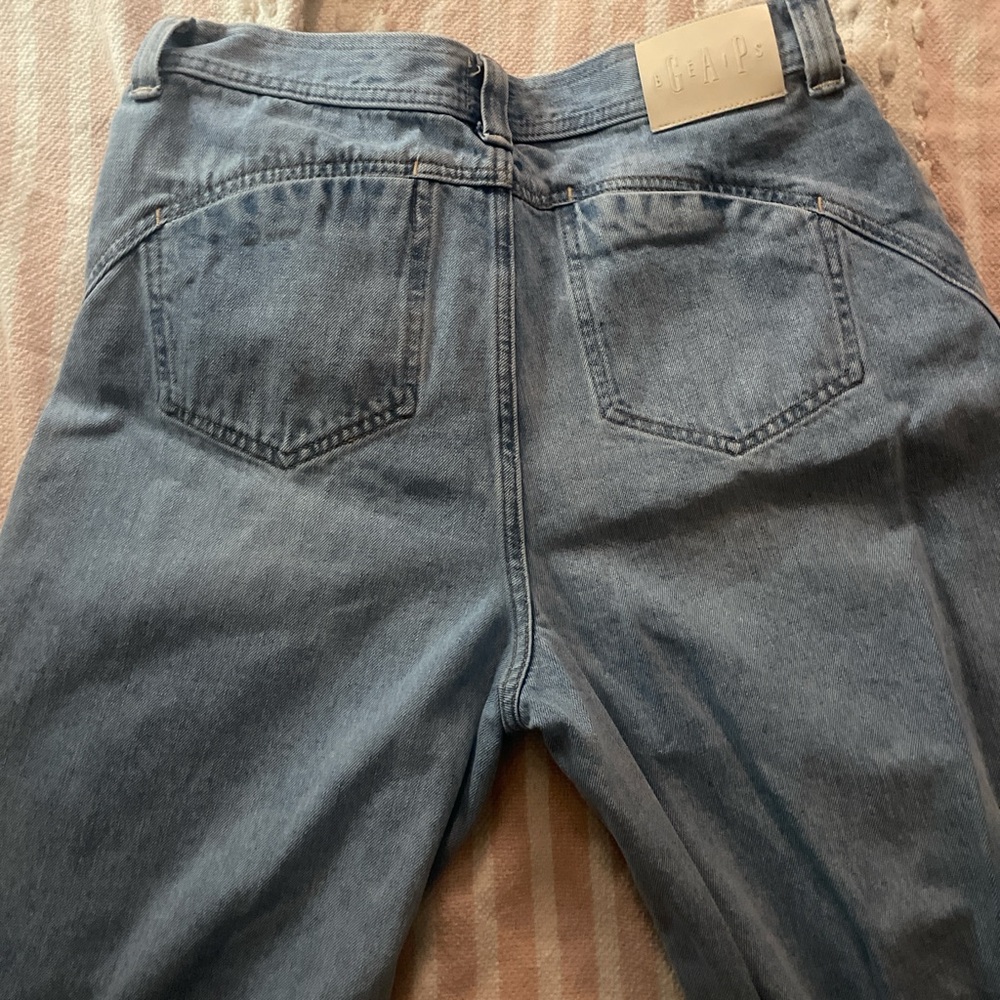 GAP beis Women's Light Blue barrel jeans - Picture 5 of 5